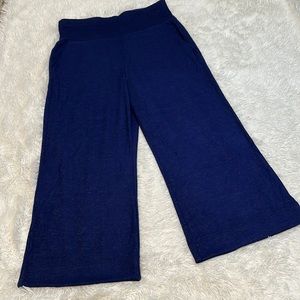 CABI Soft Cuddle Crop Pants #4447 Blue Women’s Size M